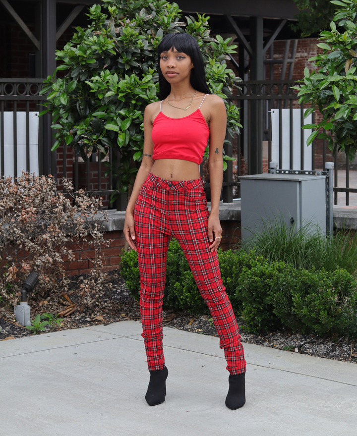 SKINNY | Plaid Pants